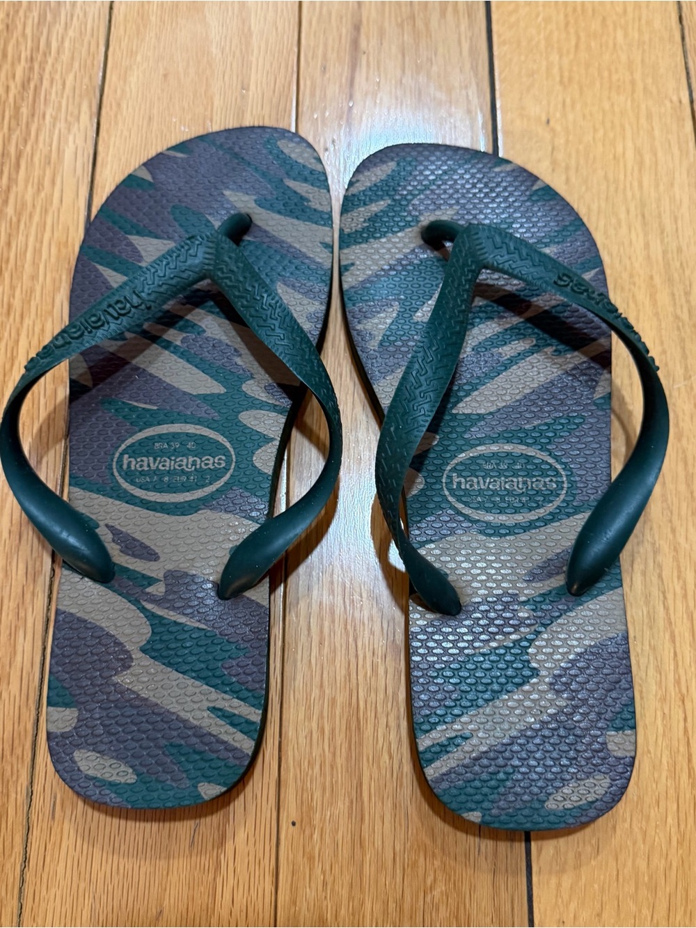 Havaianas Camouflage Green & Brown Flip Flops